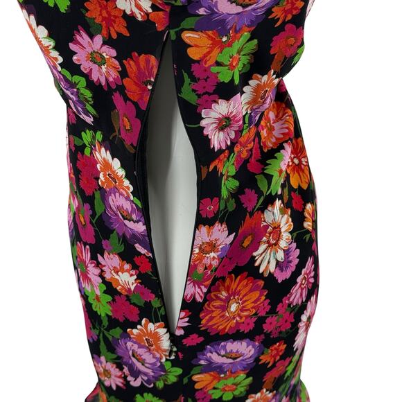 Marella Bacini Ruffle Dress NEW Women's SZ 4 Floral Sheer Sleeve Party Spring - Picture 8 of 15